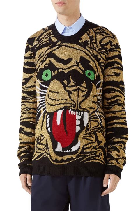 gucci sweater bee|Gucci tiger sweater women.